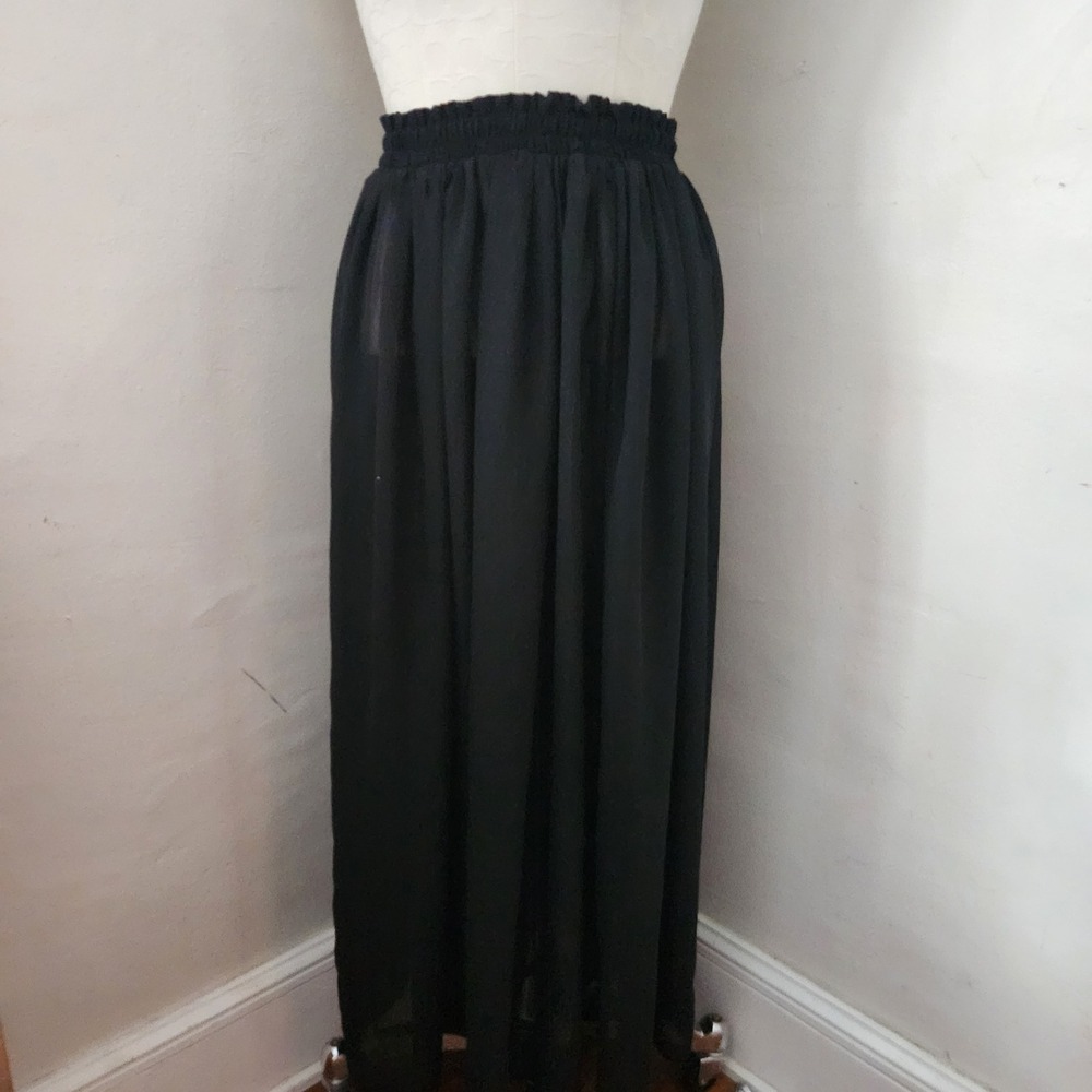 Black Sheer Skirt Petticoat‎ Women's Medium